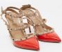 Valentino Vintage Pre-owned Leather sandals Orange Dames - Thumbnail 6