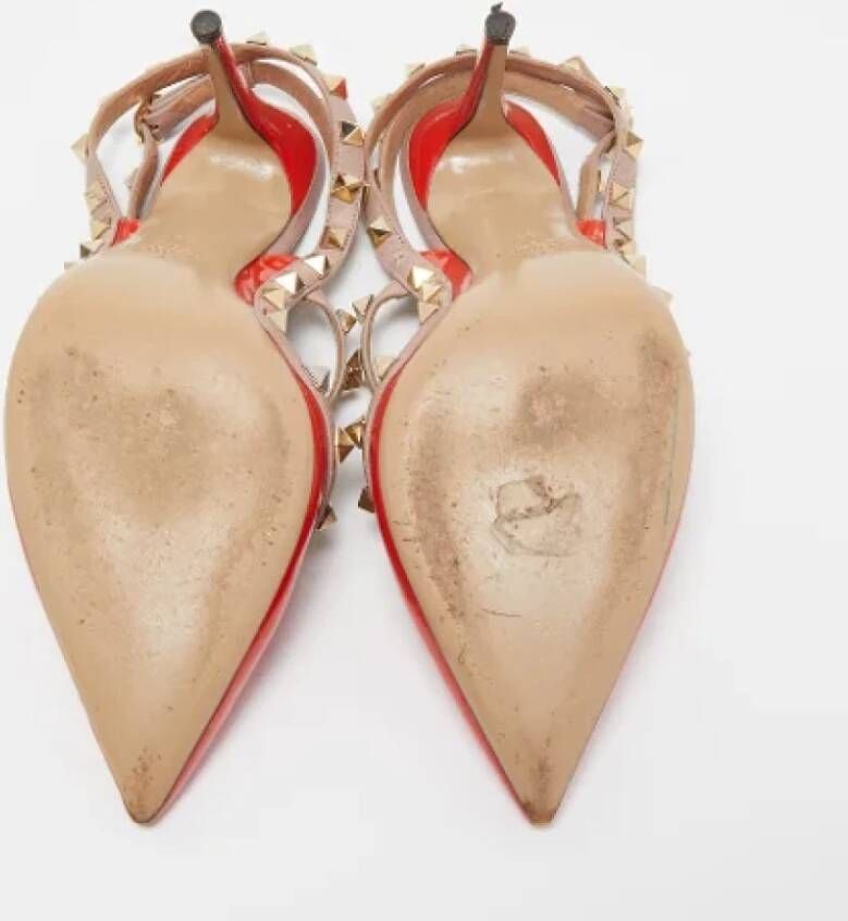 Valentino Vintage Pre-owned Leather sandals Orange Dames