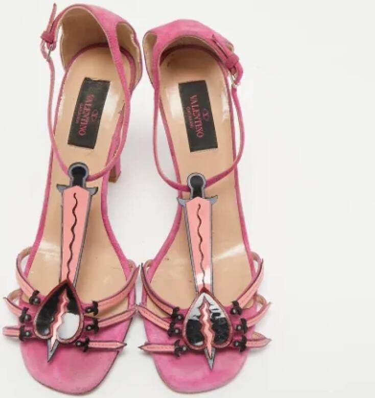 Valentino Vintage Pre-owned Leather sandals Pink Dames