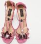 Valentino Vintage Pre-owned Leather sandals Pink Dames - Thumbnail 3