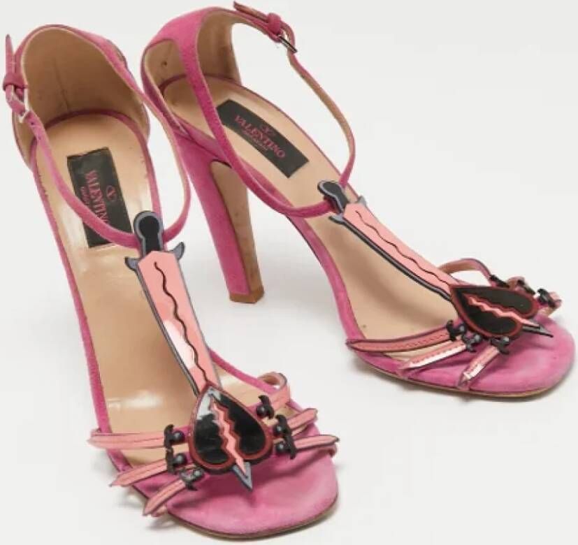 Valentino Vintage Pre-owned Leather sandals Pink Dames