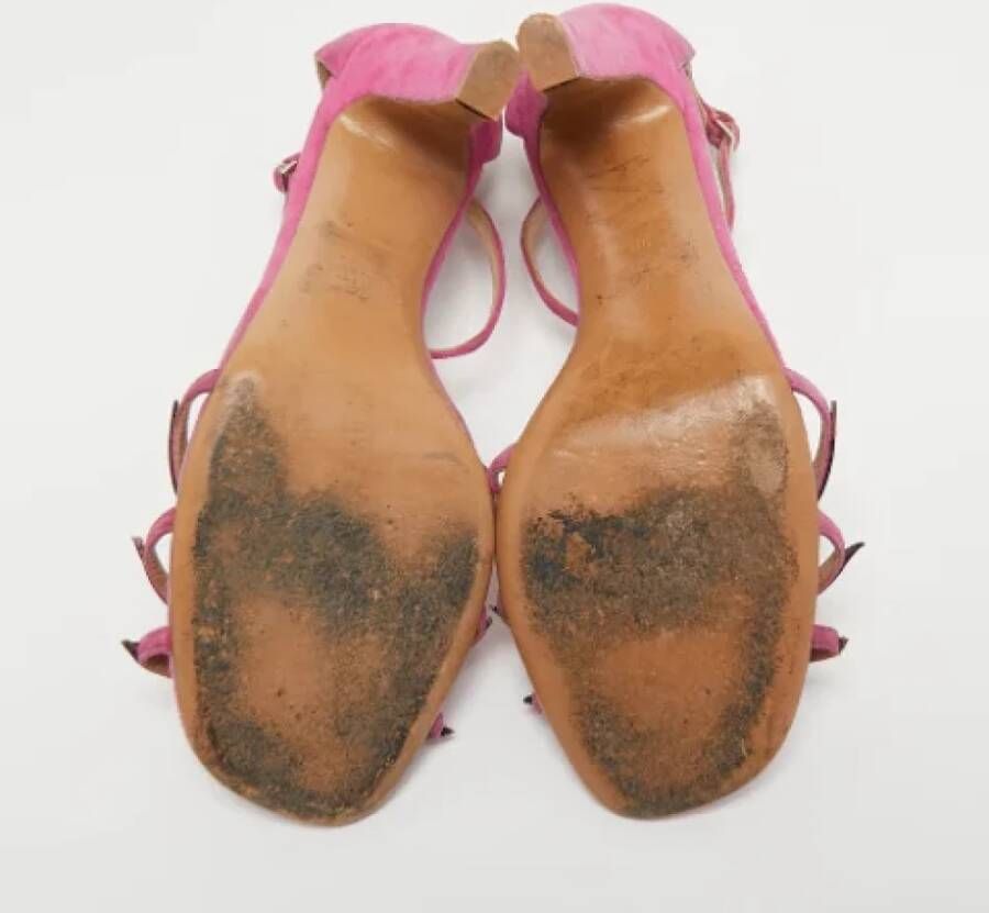 Valentino Vintage Pre-owned Leather sandals Pink Dames