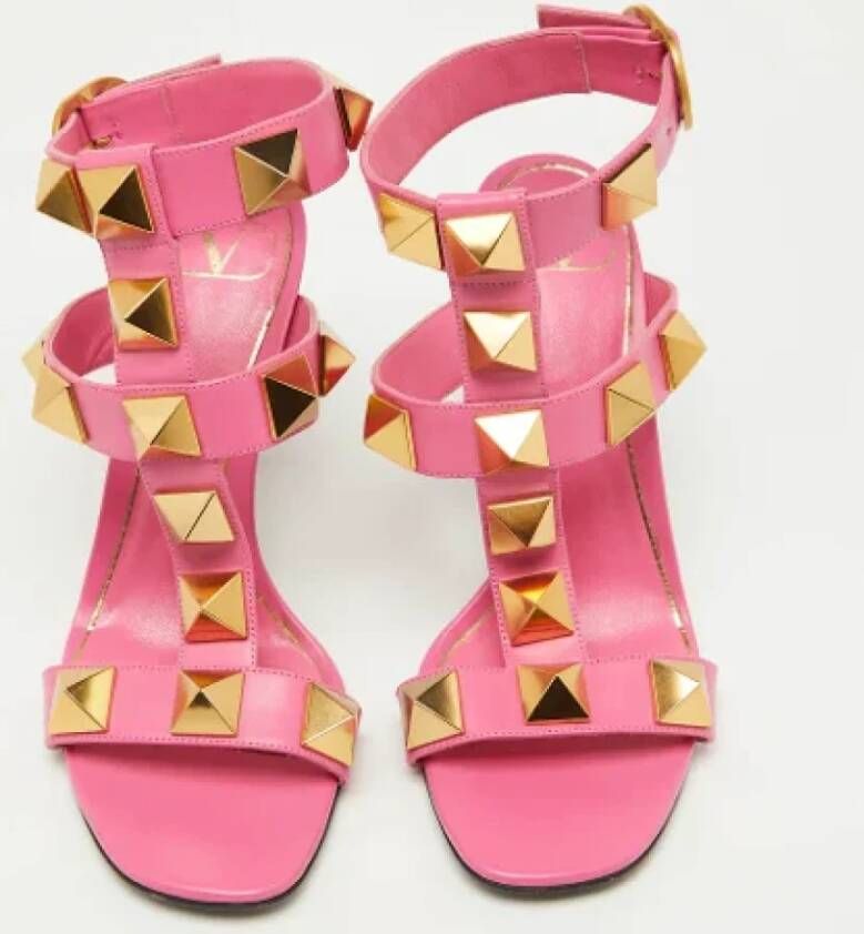 Valentino Vintage Pre-owned Leather sandals Pink Dames