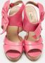 Valentino Vintage Pre-owned Leather sandals Pink Dames - Thumbnail 3