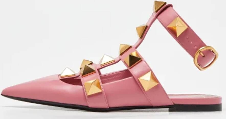 Valentino Vintage Pre-owned Leather sandals Pink Dames
