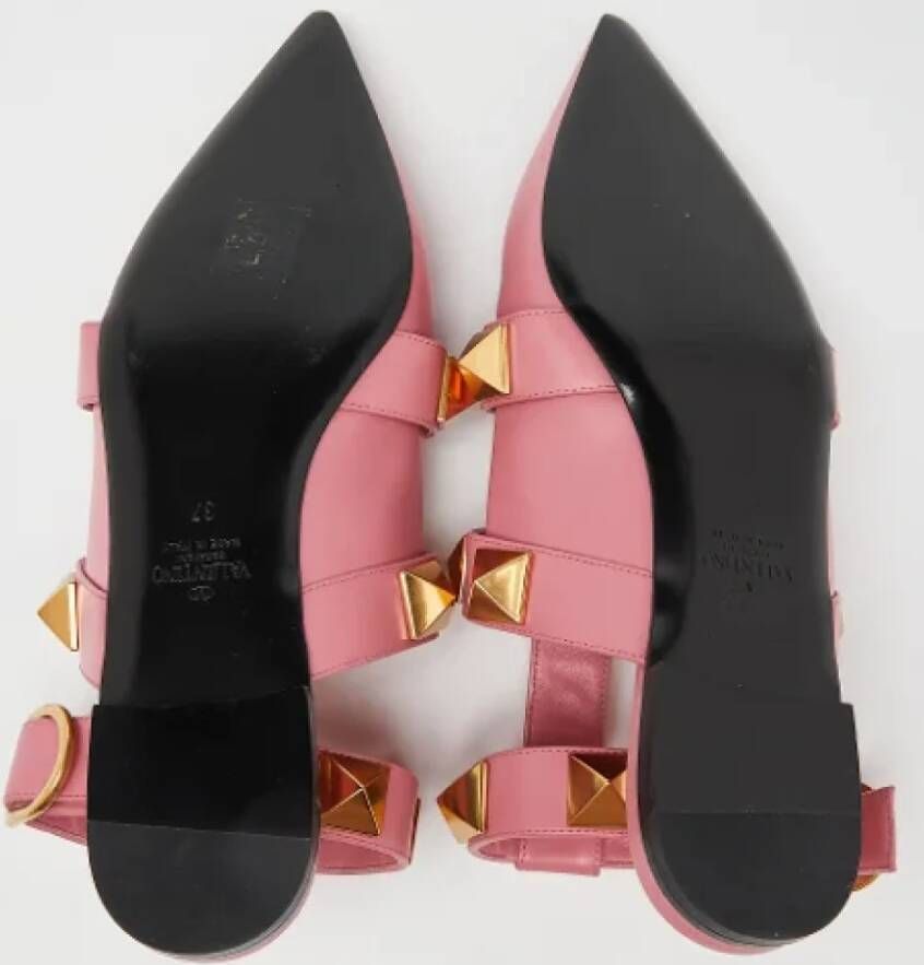 Valentino Vintage Pre-owned Leather sandals Pink Dames