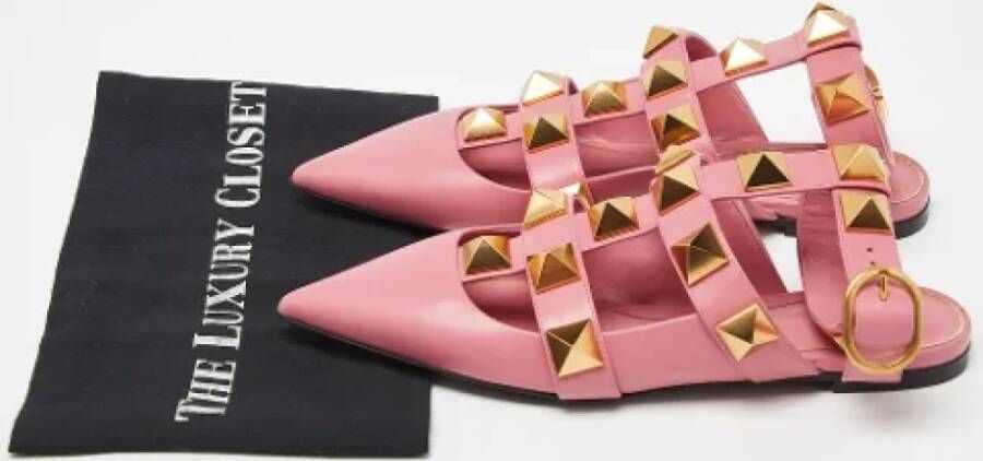 Valentino Vintage Pre-owned Leather sandals Pink Dames