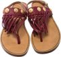 Valentino Vintage Pre-owned Leather sandals Red Dames - Thumbnail 2