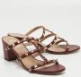 Valentino Vintage Pre-owned Leather sandals Red Dames - Thumbnail 4