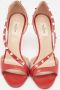 Valentino Vintage Pre-owned Leather sandals Red Dames - Thumbnail 3