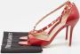 Valentino Vintage Pre-owned Leather sandals Red Dames - Thumbnail 9