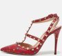 Valentino Vintage Pre-owned Leather sandals Red Dames - Thumbnail 2