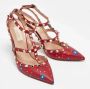 Valentino Vintage Pre-owned Leather sandals Red Dames - Thumbnail 4