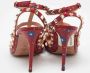 Valentino Vintage Pre-owned Leather sandals Red Dames - Thumbnail 5