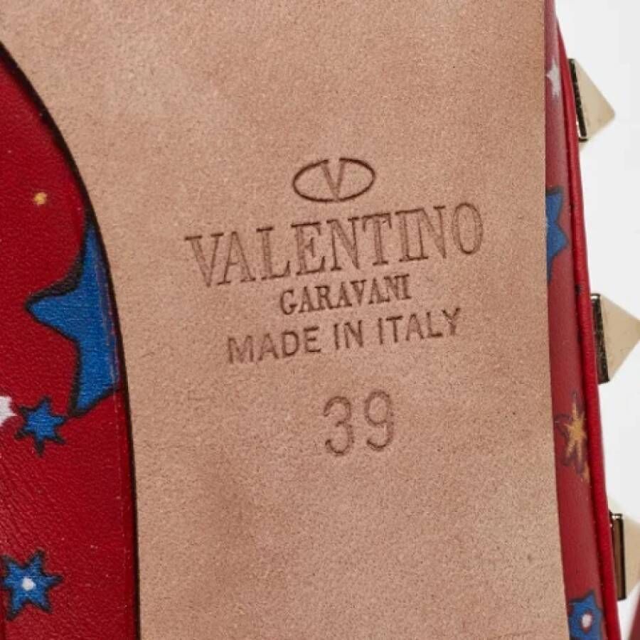 Valentino Vintage Pre-owned Leather sandals Red Dames
