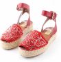 Valentino Vintage Pre-owned Leather sandals Red Dames - Thumbnail 3