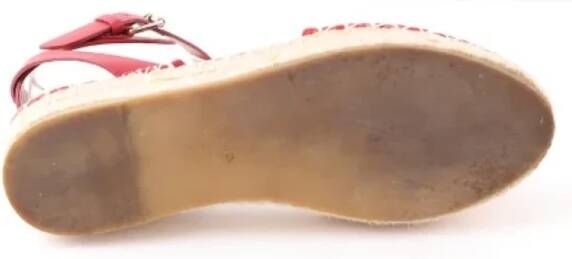 Valentino Vintage Pre-owned Leather sandals Red Dames