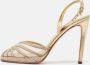 Valentino Vintage Pre-owned Leather sandals Yellow Dames - Thumbnail 2