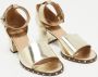 Valentino Vintage Pre-owned Leather sandals Yellow Dames - Thumbnail 3