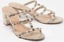 Valentino Vintage Pre-owned Leather sandals Yellow Dames - Thumbnail 3