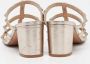 Valentino Vintage Pre-owned Leather sandals Yellow Dames - Thumbnail 4