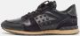 Valentino Vintage Pre-owned Leather sneakers Black Heren - Thumbnail 2