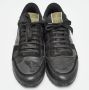 Valentino Vintage Pre-owned Leather sneakers Black Heren - Thumbnail 3