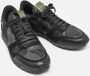 Valentino Vintage Pre-owned Leather sneakers Black Heren - Thumbnail 4