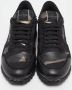 Valentino Vintage Pre-owned Leather sneakers Black Heren - Thumbnail 3