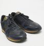 Valentino Vintage Pre-owned Leather sneakers Blue Heren - Thumbnail 4