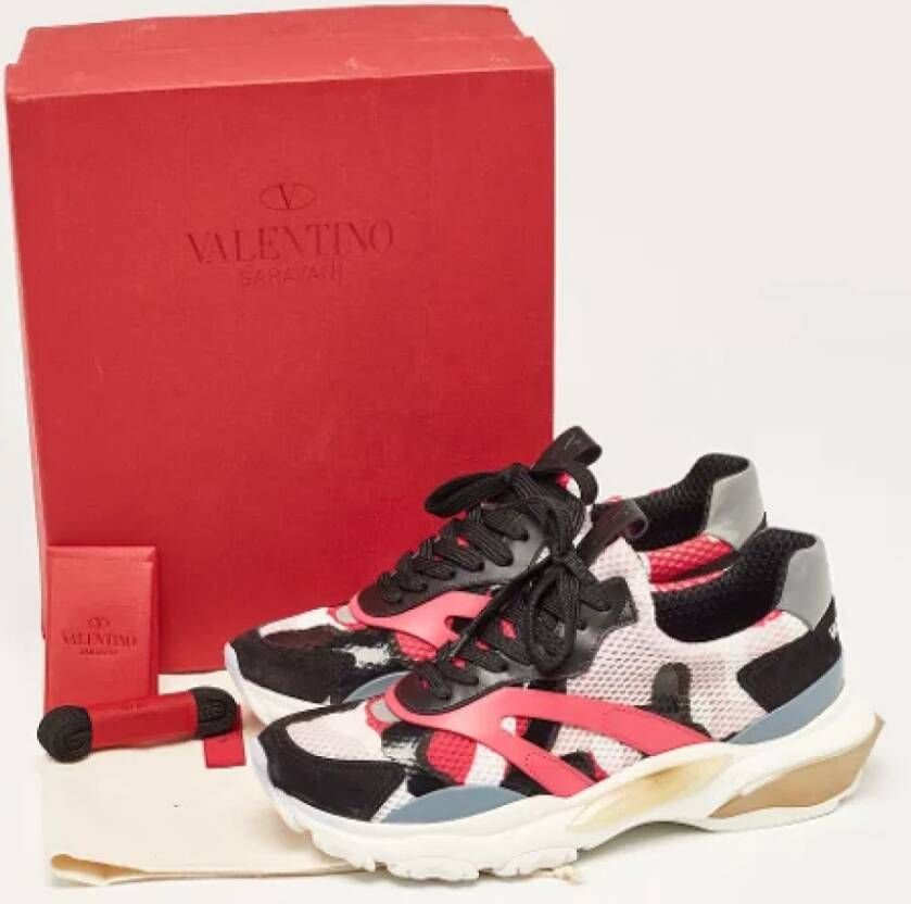 Valentino Vintage Pre-owned Leather sneakers Multicolor Dames