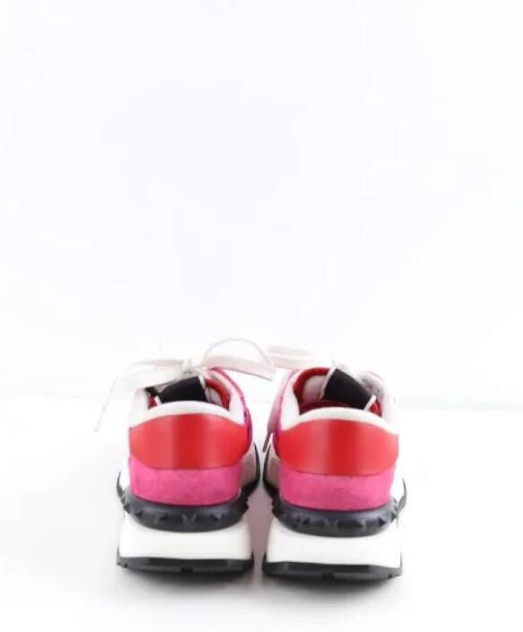 Valentino Vintage Pre-owned Leather sneakers Pink Dames