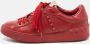 Valentino Vintage Pre-owned Leather sneakers Red Dames - Thumbnail 2