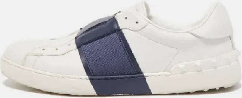 Valentino Vintage Pre-owned Leather sneakers White Dames