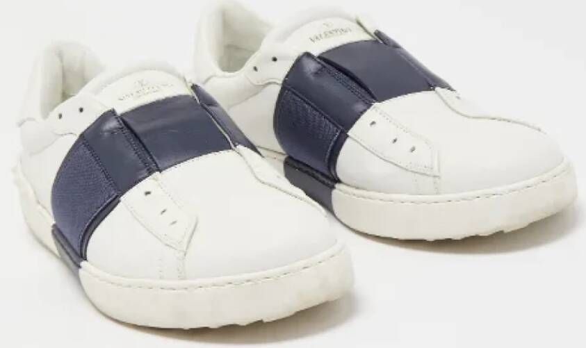 Valentino Vintage Pre-owned Leather sneakers White Dames