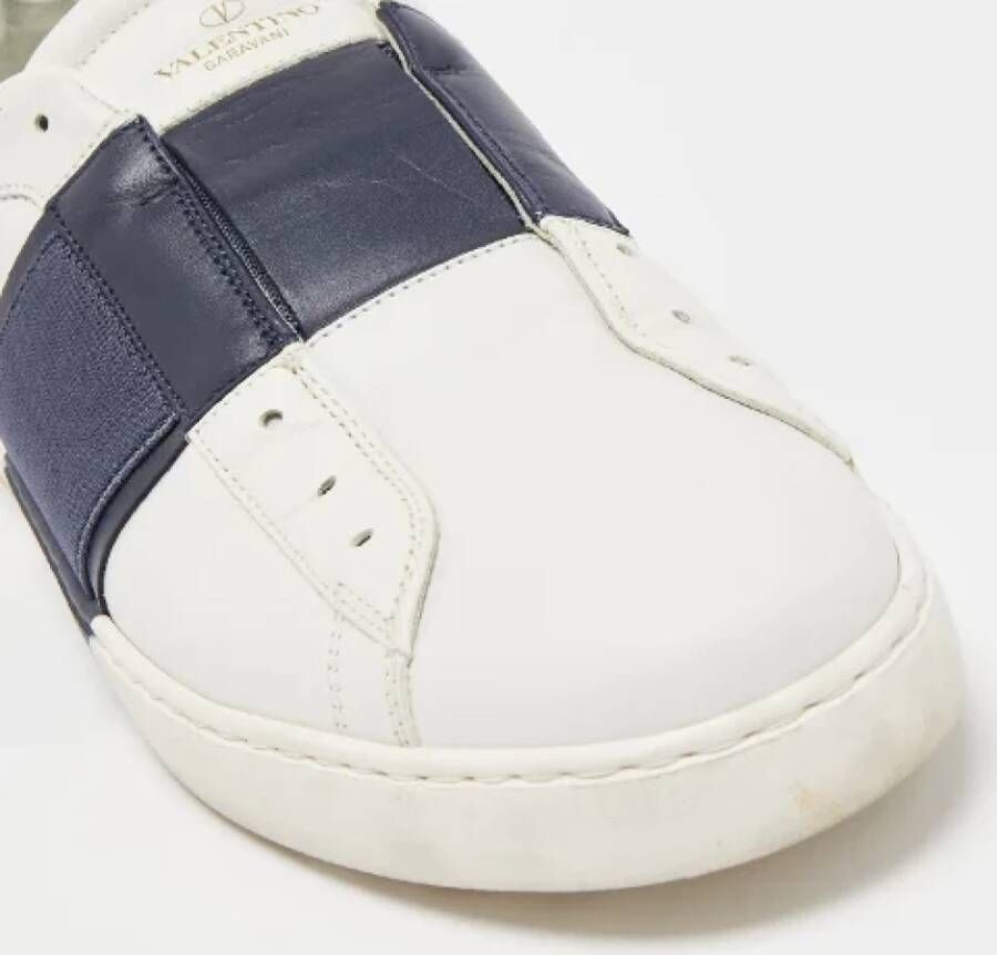 Valentino Vintage Pre-owned Leather sneakers White Dames