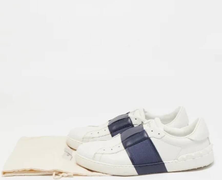 Valentino Vintage Pre-owned Leather sneakers White Dames