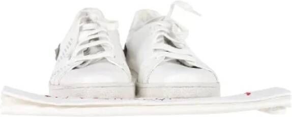 Valentino Vintage Pre-owned Leather sneakers White Dames