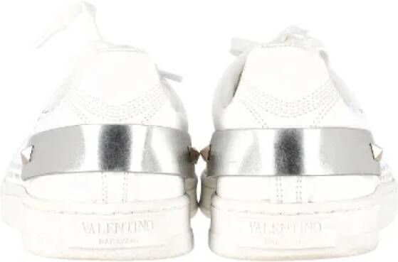 Valentino Vintage Pre-owned Leather sneakers White Dames