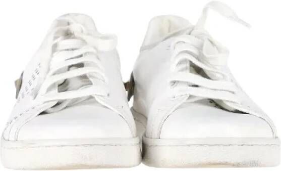 Valentino Vintage Pre-owned Leather sneakers White Dames