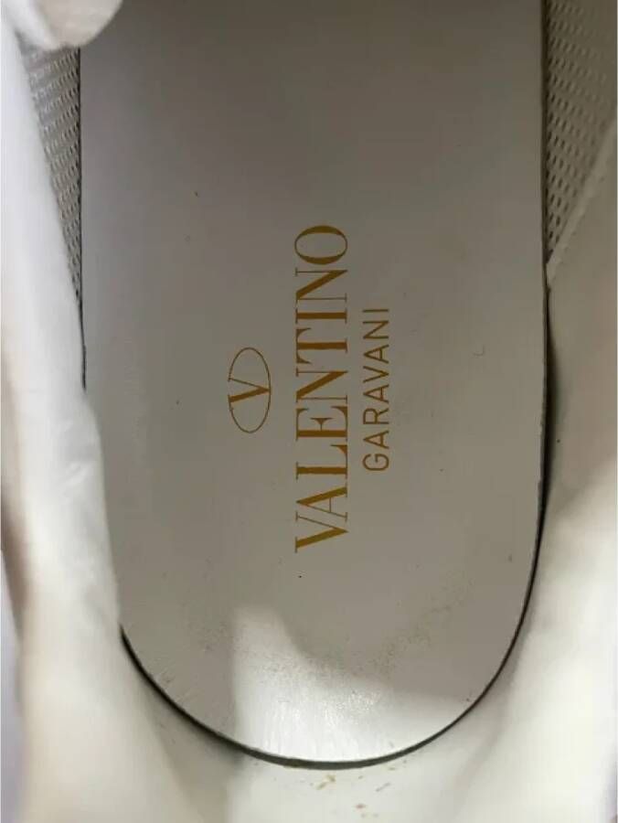 Valentino Vintage Pre-owned Leather sneakers White Dames