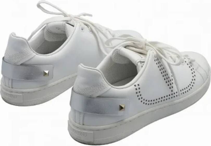 Valentino Vintage Pre-owned Leather sneakers White Dames