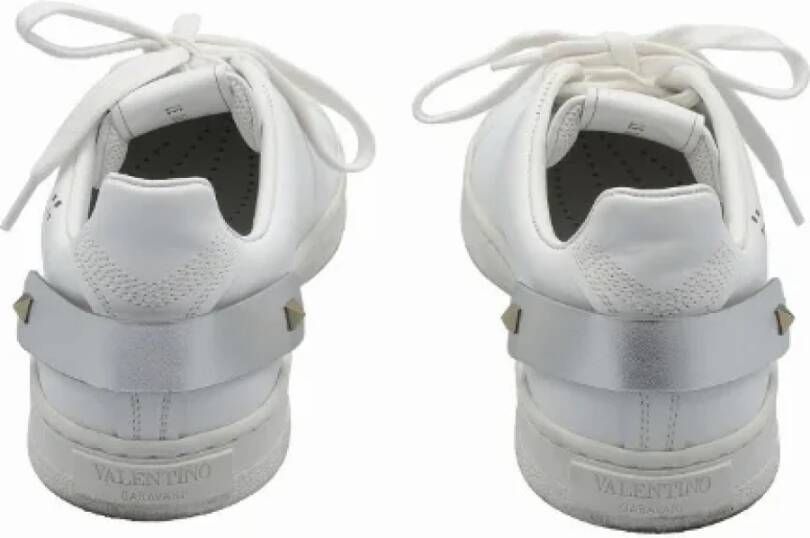 Valentino Vintage Pre-owned Leather sneakers White Dames