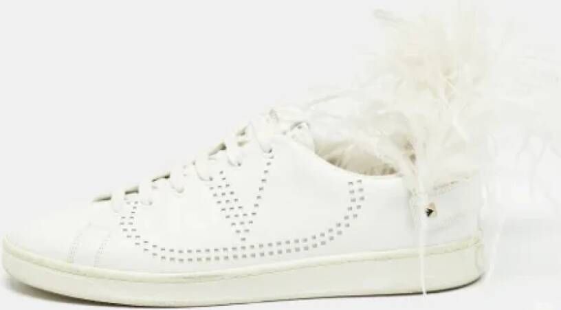 Valentino Vintage Pre-owned Leather sneakers White Dames