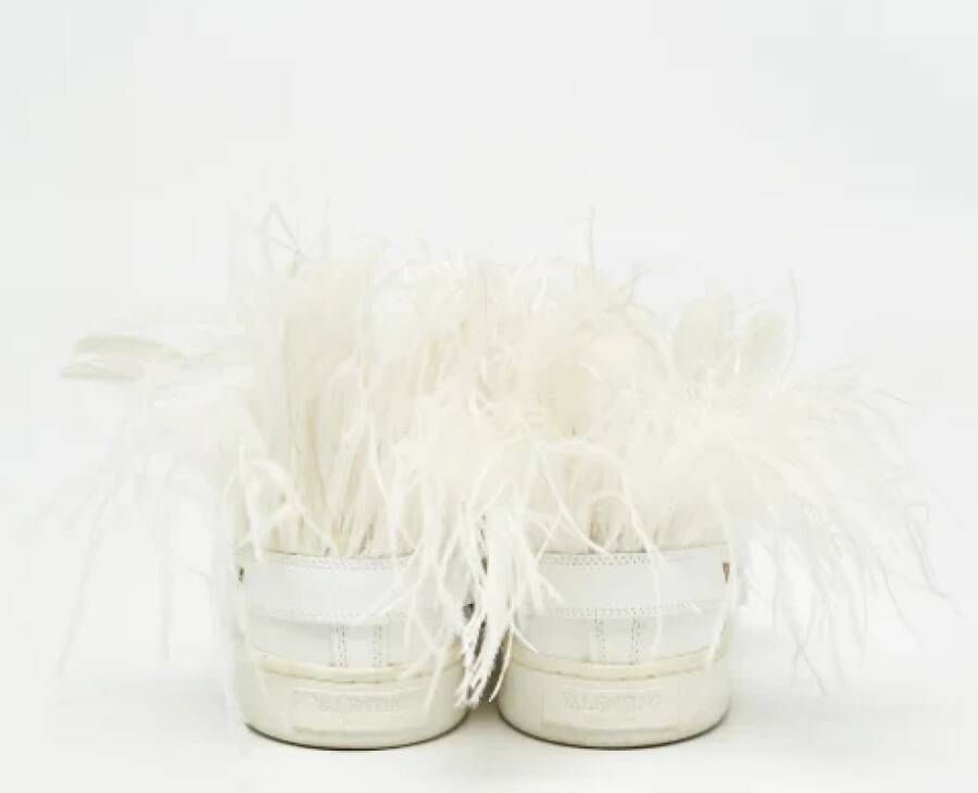 Valentino Vintage Pre-owned Leather sneakers White Dames