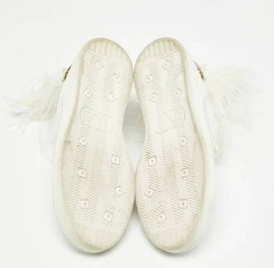 Valentino Vintage Pre-owned Leather sneakers White Dames