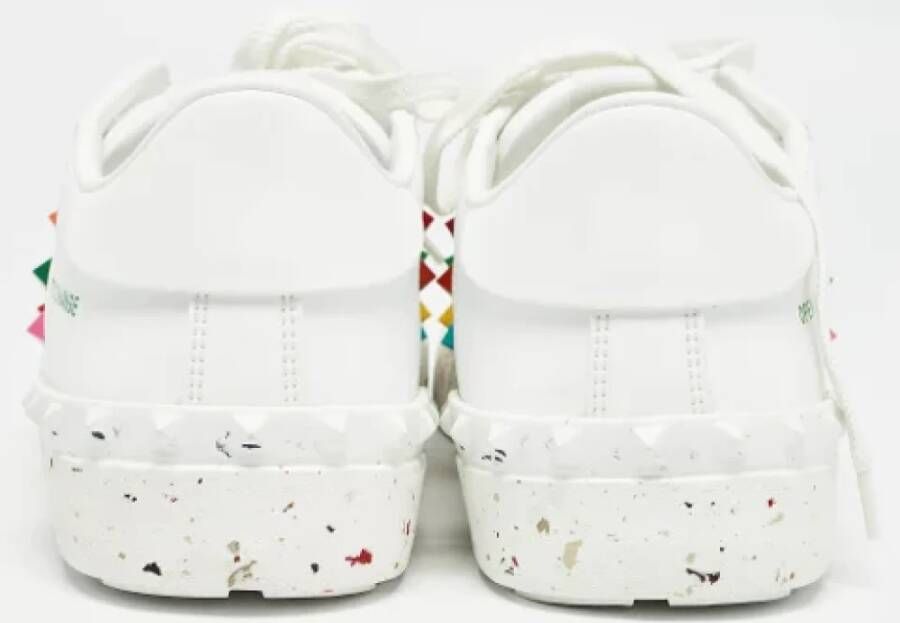 Valentino Vintage Pre-owned Leather sneakers White Dames