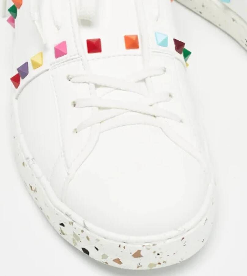 Valentino Vintage Pre-owned Leather sneakers White Dames