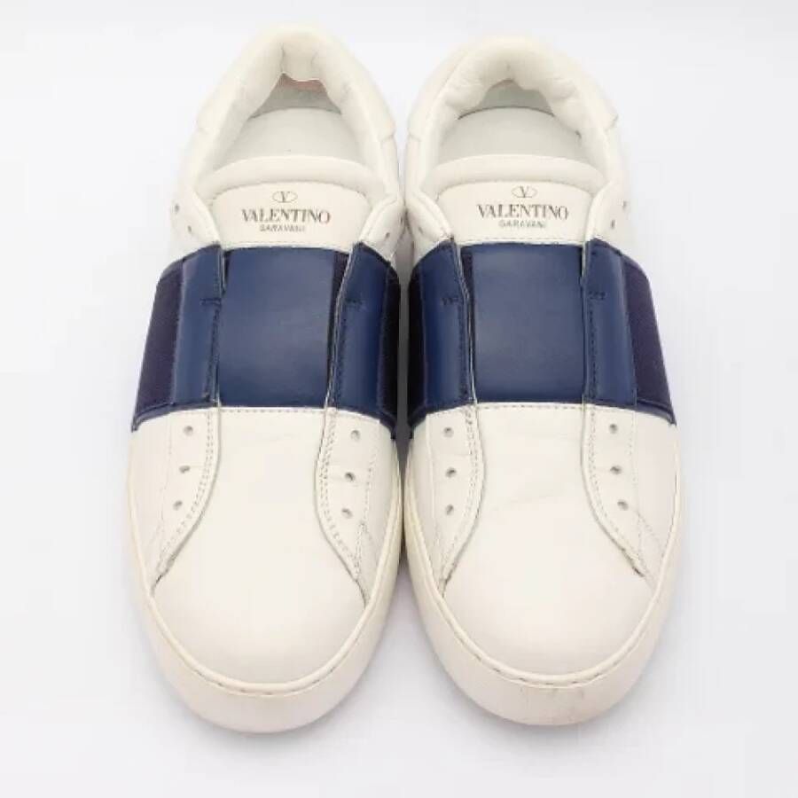 Valentino Vintage Pre-owned Leather sneakers White Dames