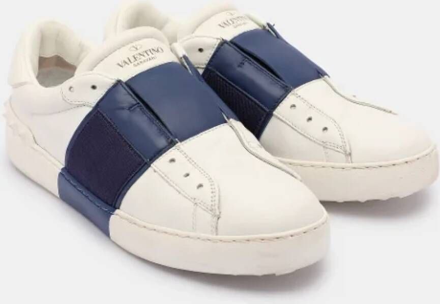 Valentino Vintage Pre-owned Leather sneakers White Dames